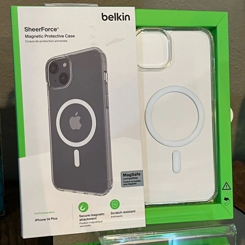 Belkin SheerForce Magnetic Protective Case, for iPhone 14 plus, new!